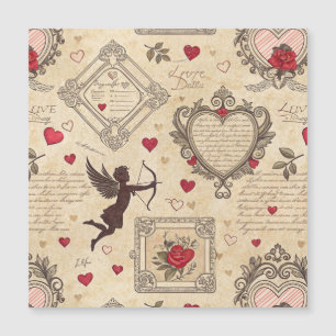 Vintage Cupids romantiska Mönster (8)