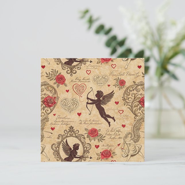 Vintage Cupids romska Mönster (10) (Stående Fram)