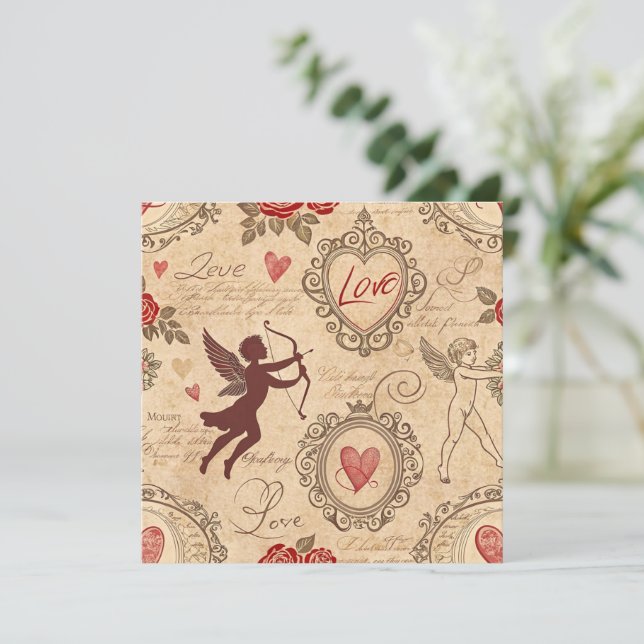 Vintage Cupids romska Mönster (3) (Stående Fram)
