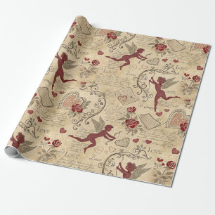 Vintage Cupids romska Mönster (5) Presentpapper