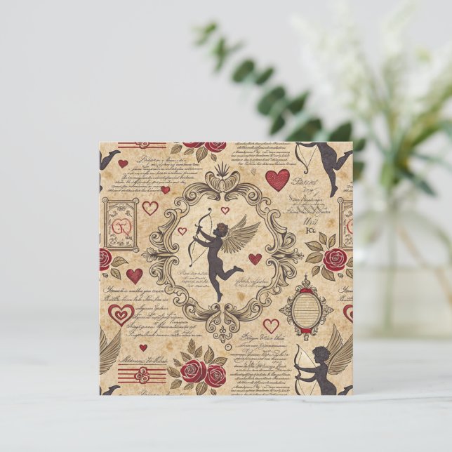 Vintage Cupids romska Mönster (9) (Stående Fram)
