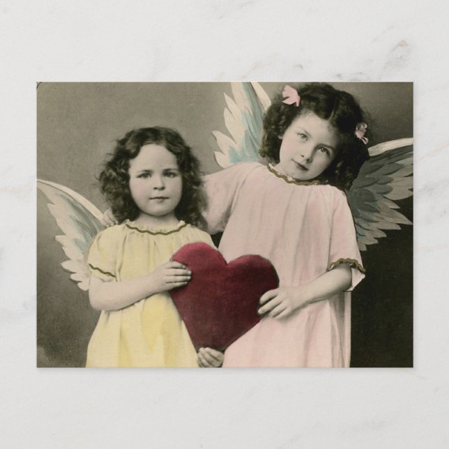 Vintage Cupids vycard Vykort (Framsida)