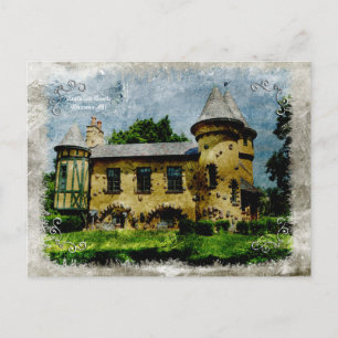 Vintage Curwood Castle Vykort