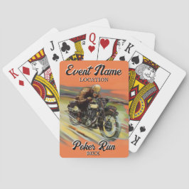 Vintage Customize Fundising Motorcycle Poker Sprin Casinokort