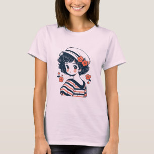 Vintage Cute Anime Girl T-Shirt