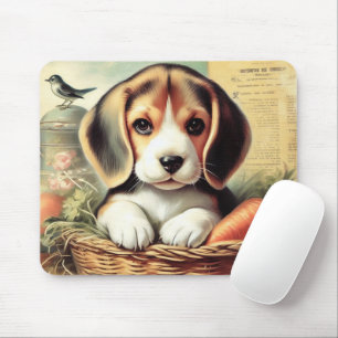 Vintage Cute Beagle Puppy Musmatta