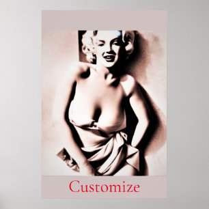 Vintage Cute Blonde Thunder_Cove Poster