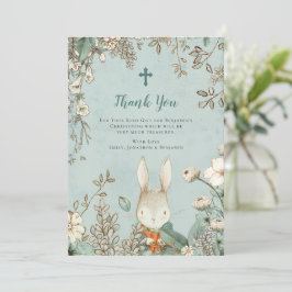 Vintage Cute Bunny Christening Baptism Tack