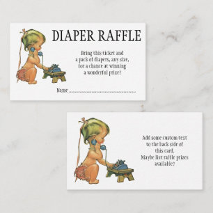 Vintage Cute Girl Talking Leksak Mobil Diaper Raff Tilläggskort