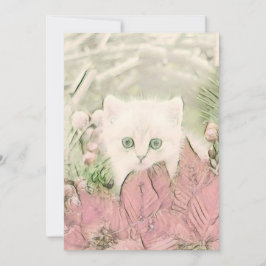 Vintage Cute-julklapp - vattenfärg Julkort