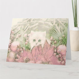 Vintage Cute-julklapp - vattenfärg Kort