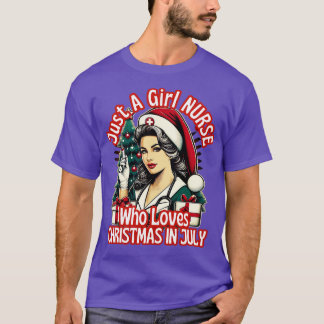 Vintage Cute Nurse Girl 90-talet T Shirt