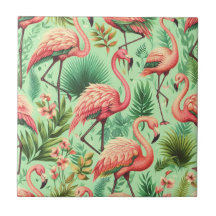 Vintage Cute Rosa Flamingos