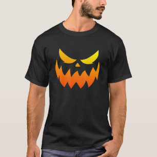 Vintage Cutest Orange Jack o lantern Pumpkin Ansik T Shirt