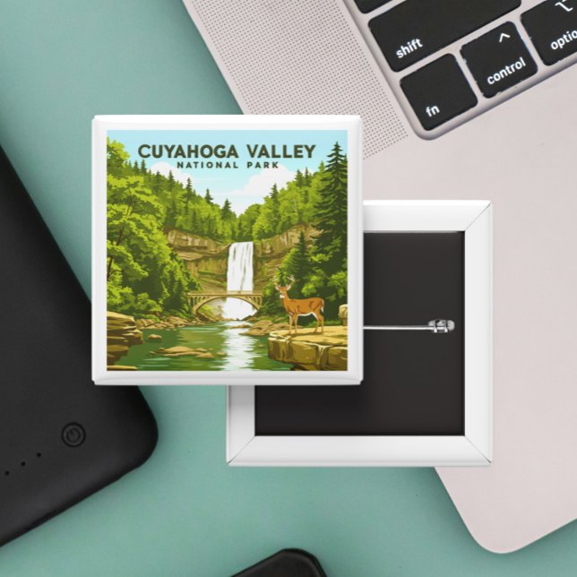 Vintage Cuyahoga Valley nationalpark Knapp (Skapare uppladdad)