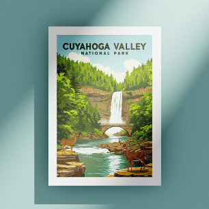 Vintage Cuyahoga Valley nationalpark Vykort