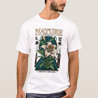 Vintage Cyber Botanisk Natur Reparationer T Shirt
