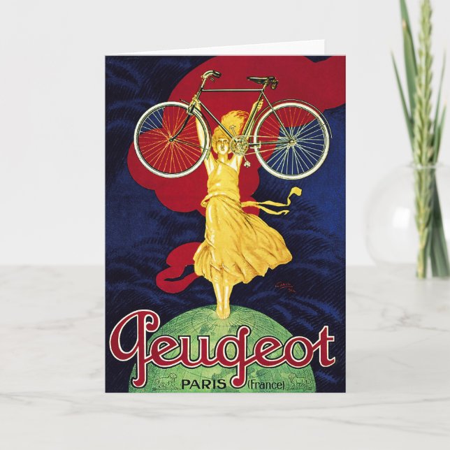 Vintage Cycle Gifts - Cycles Peugeot Kort (Framsida)