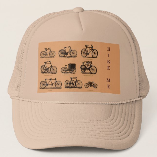 Vintage Cycle Hat Truckerkeps (Framsida)