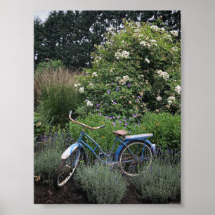 Vintage Cycle i Garden Poster