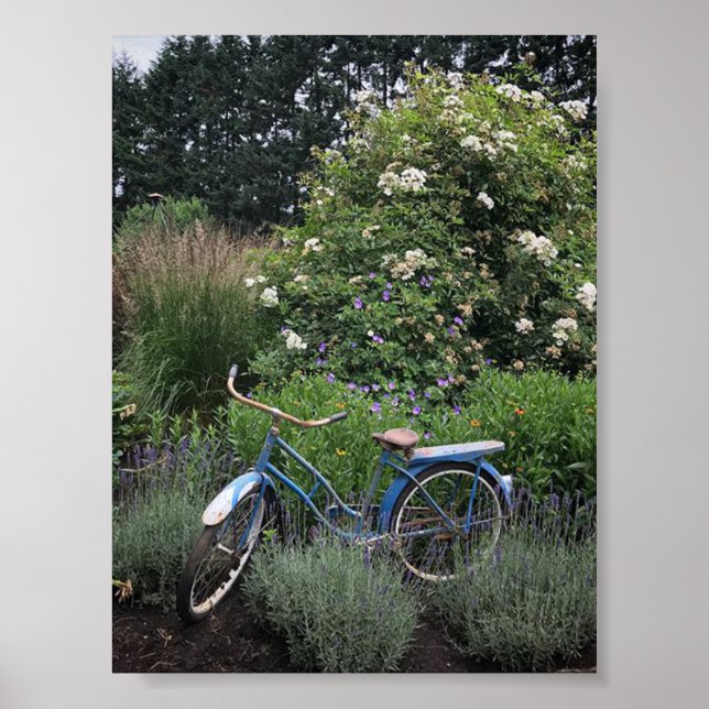 Vintage Cycle i Garden Poster (Framsidan)