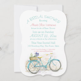 Vintage Cycle med Basket Möhippa Inbjudningar