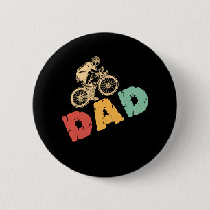 Vintage Cycle Pappa Cycling Fars dag Knapp