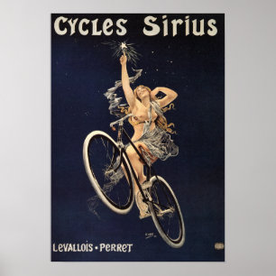 Vintage Cycle Poster - Cycles Sirius