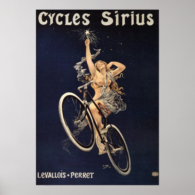 Vintage Cycle Poster - Cycles Sirius (Framsidan)