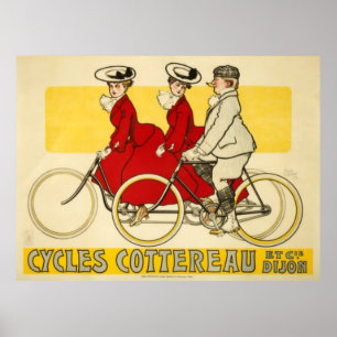 Vintage Cycles Cottereau av René Vincent Poster