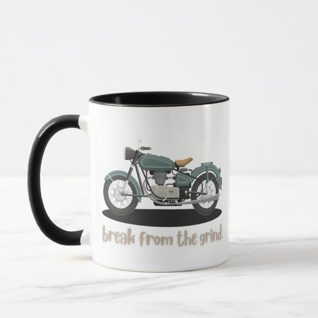 Vintage cykel kaffemugg (Vänster)