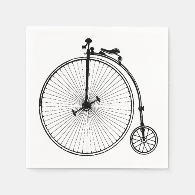 Vintage cykel pappersservett (Framsidan)