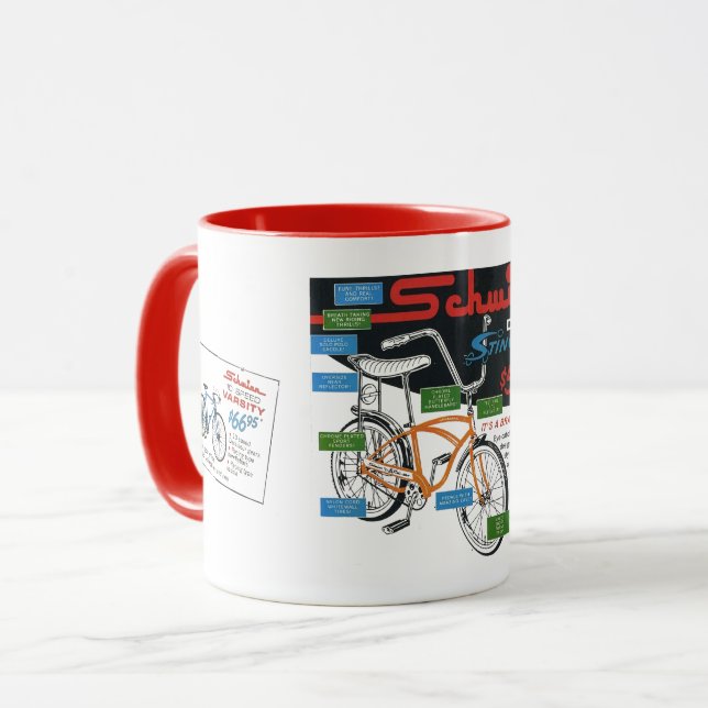 Vintage cykelannons mugg (Framsida vänster)