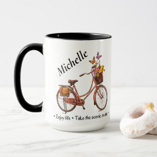 Vintage cykelcitat mugg