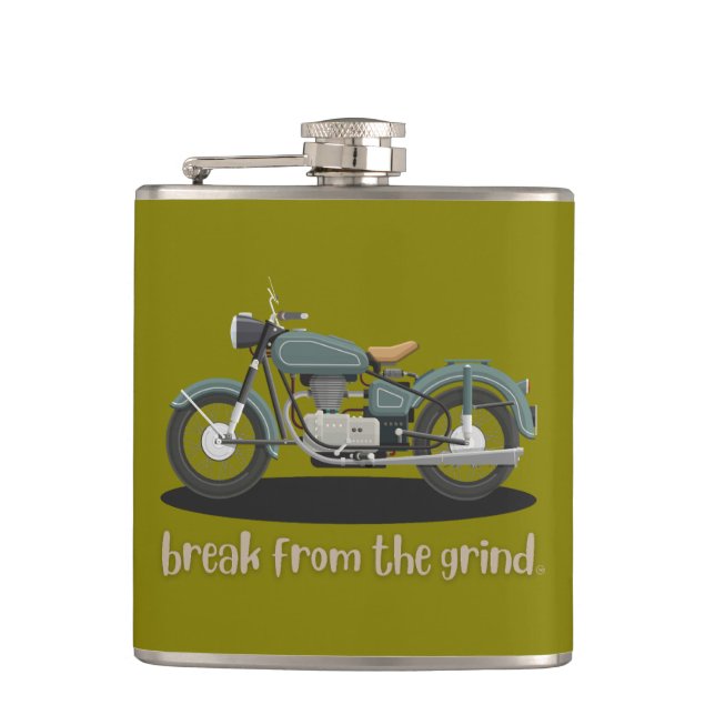 Vintage cykelflask fickplunta (Framsidan)