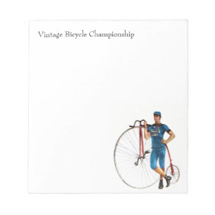 Vintage cykelmästerskap anteckningsblock