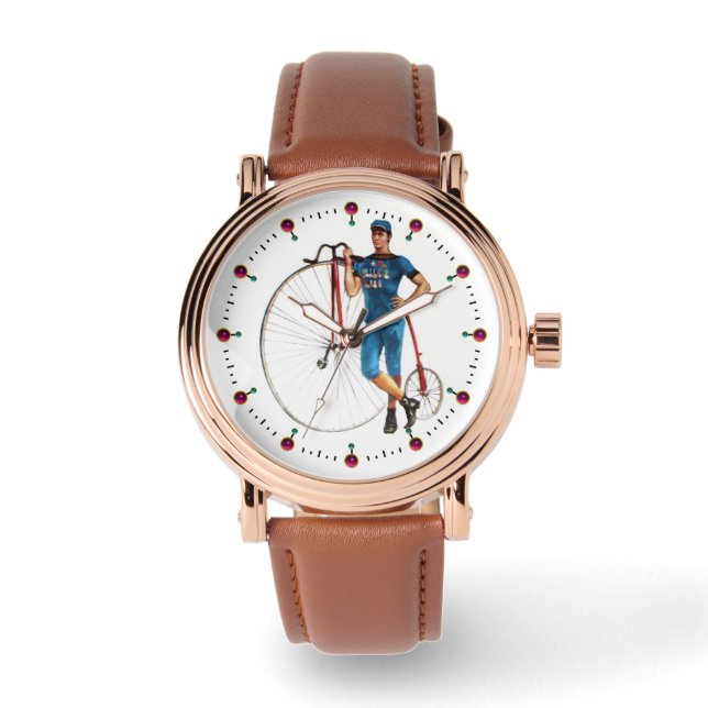 Vintage cykelmästerskap armbandsur (Framsida)