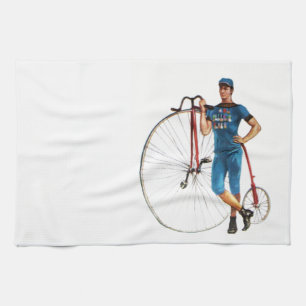 Vintage cykelmästerskap kökshandduk