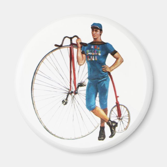 Vintage cykelmästerskap magnet (Framsidan)