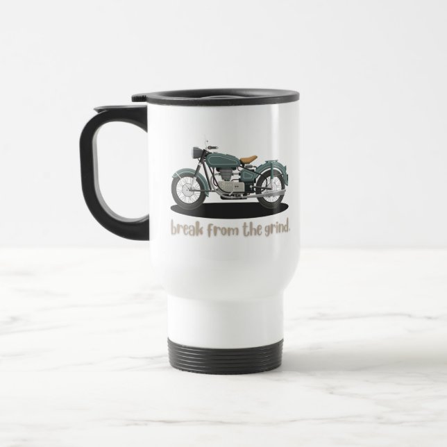 Vintage cykelresemugg resemugg (Vänster)