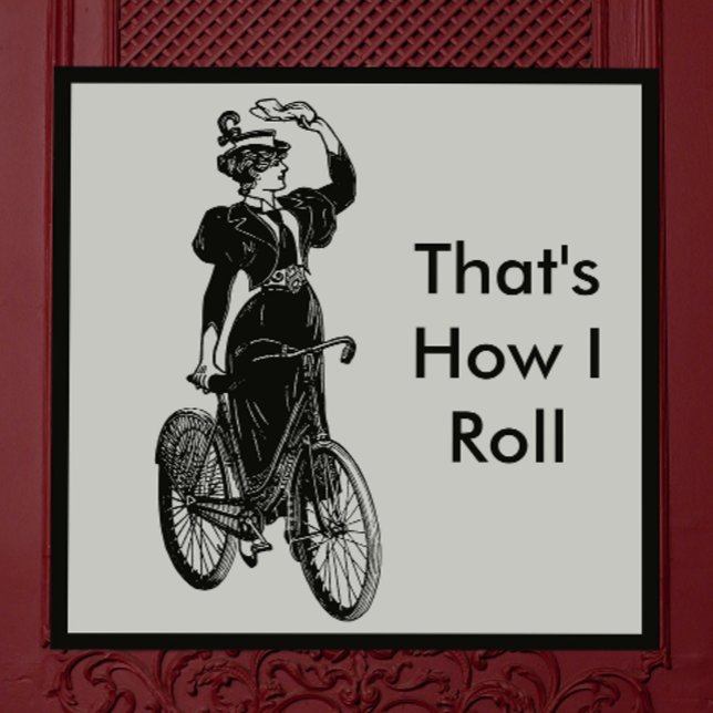 Vintage cyklist magnet (Skapare uppladdad)