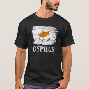 Vintage Cypern-Flagga för Cypern T Shirt
