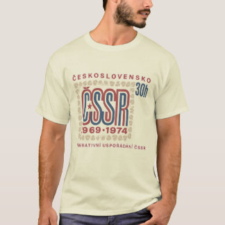 Vintage Czechoslovak ČSSR Stamp Artwork T Shirt
