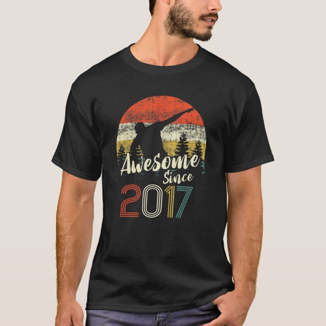 Vintage Dabbing Fantastisk sedan 2017 6e T Shirt (Framsida)