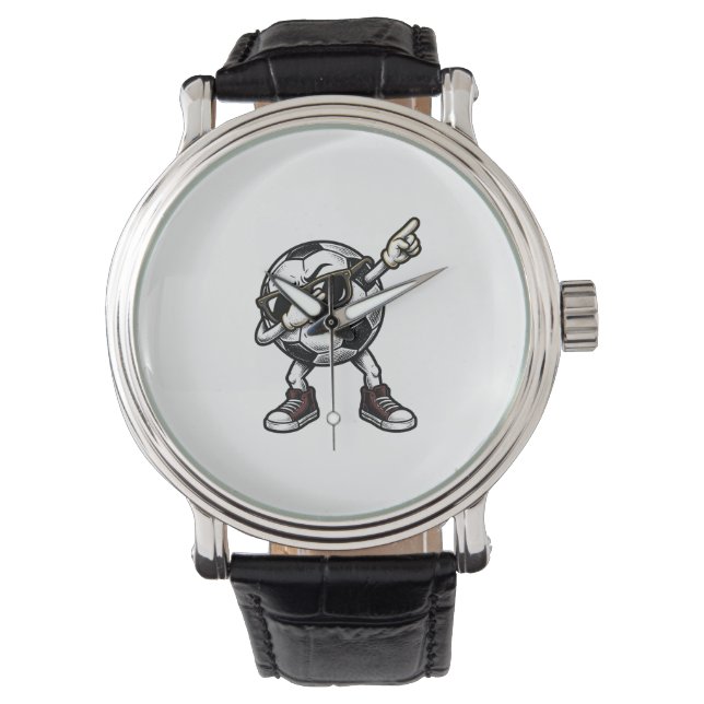 Vintage Dabbing Fotbolls Tröja Design (2)_1 Armbandsur (Framsida)