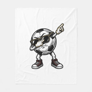 Vintage Dabbing Fotbolls Tröja Design (2)_1 Fleecefilt
