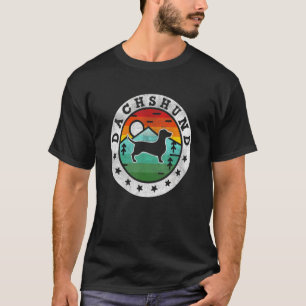 Vintage Dachshund Doxie Weiner Weenie Retro Hund M T Shirt