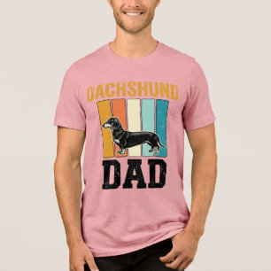 Vintage Dachshund Pappa Hundälskare Vector Design_ T Shirt