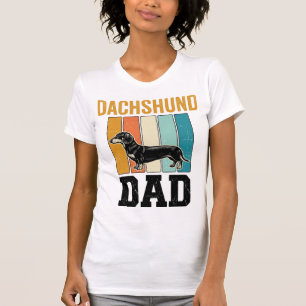 Vintage Dachshund Pappa Hundälskare Vector Design_ T Shirt