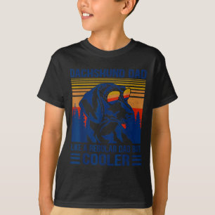 Vintage Dachshund Pappa Liksom En Vanlig Pappa Men T Shirt